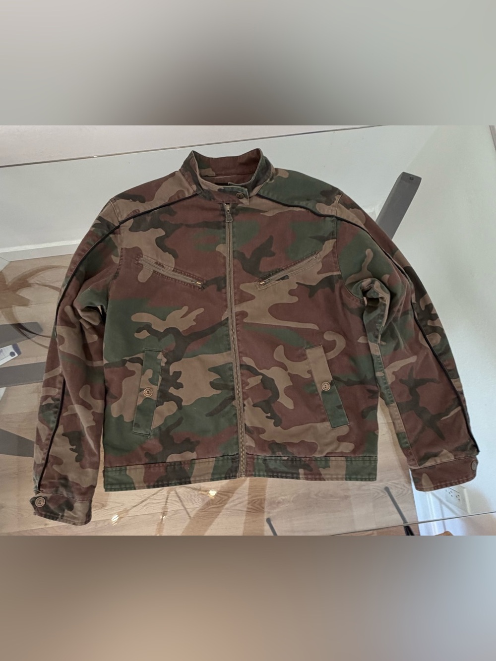 Teddy Fresh Men's Camo Jacket Size Large